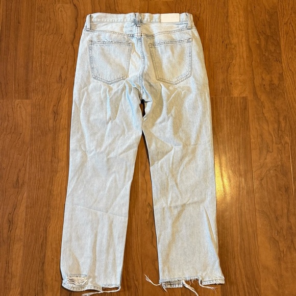 PISTOLA Charlie Light Wash Distressed Denim Jeans Straight Leg Button Fly Sz 28 - Picture 5 of 6